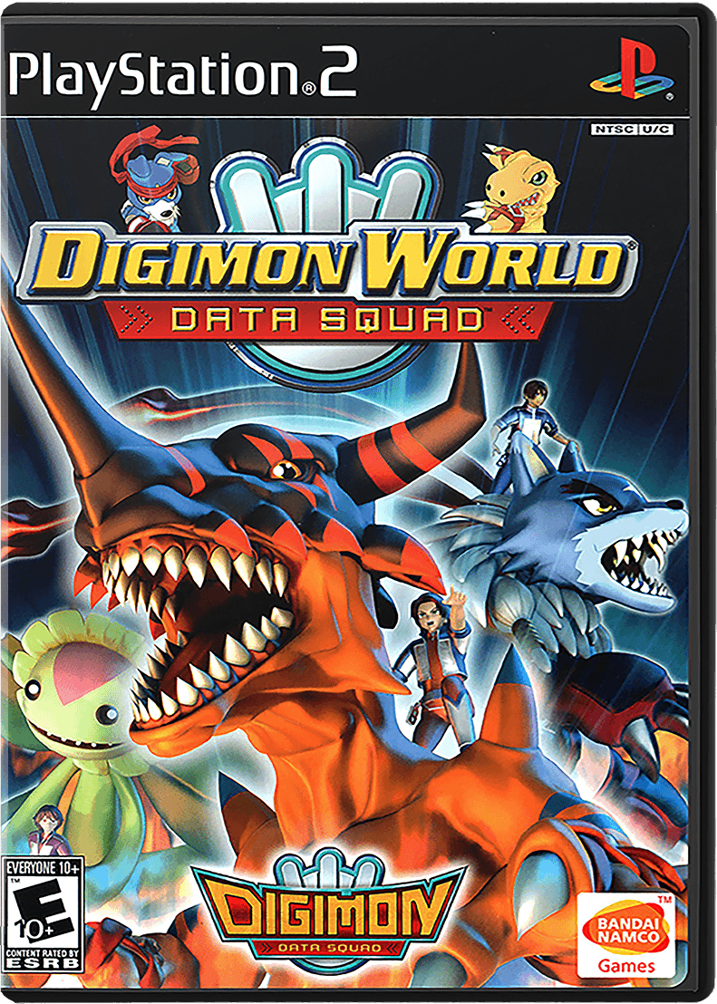 Digimon World Data Squad box art for Playstation 2